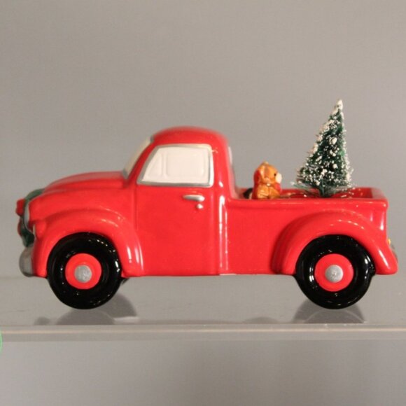 Dept 56 Heritage Village Collection North Pole Series Red Truck Hand-painted - Picture 1 of 10